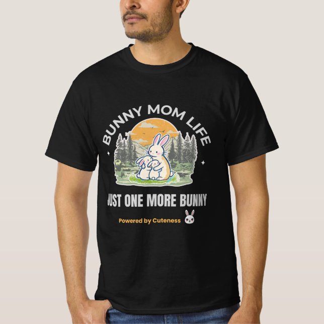 Camiseta Bunny Mom Life T-Shirt, Just One More Bunny Shirt (Frente)
