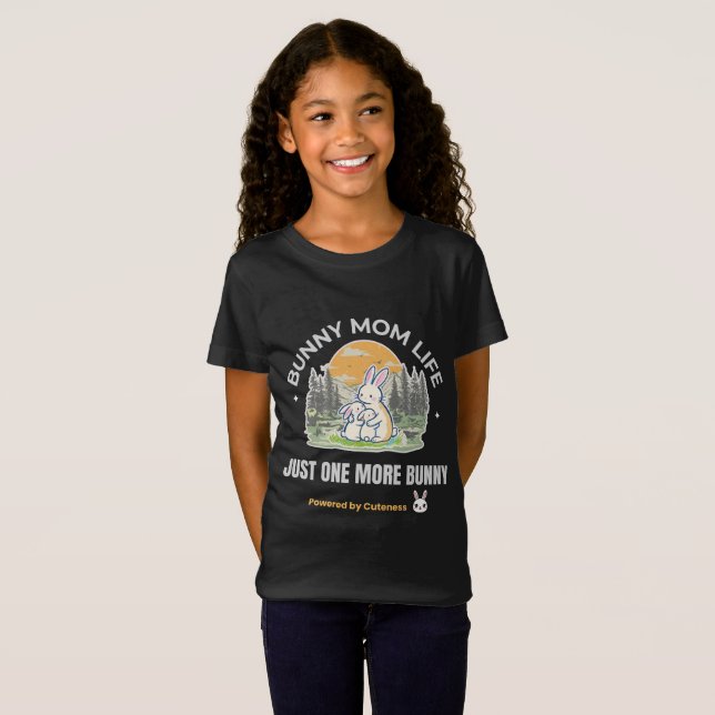 Camiseta Bunny Mom Life T-Shirt, Just One More Bunny Shirt, (Frente Completa)