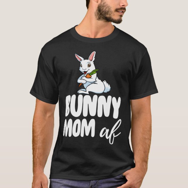 Camiseta Bunny Mom  Women Crazy Bunny Lady (Frente)