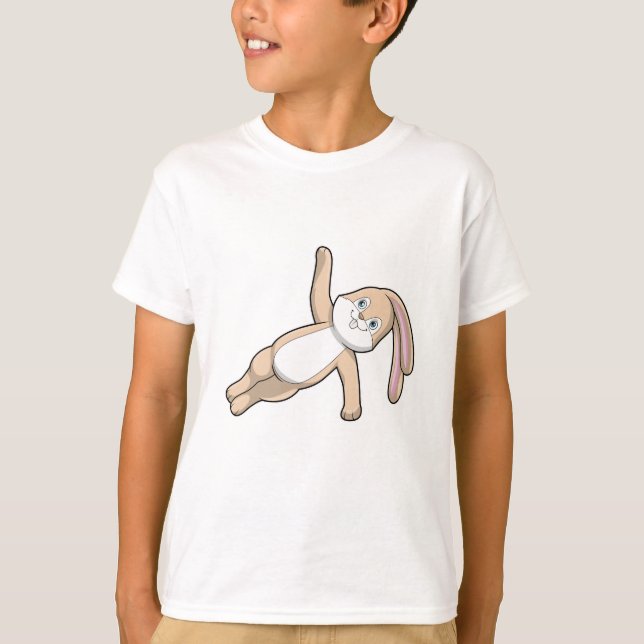 Camiseta Bunny no Yoga Stretching (Frente)