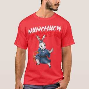 Camiseta Bunny Nunchucks Mestre Japão Artes marciais MMA Ke