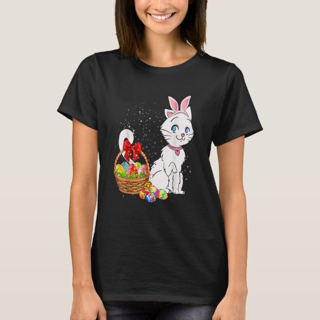 Camiseta Bunny Ovos Costume Mens Mulheres Crianças Bonitas  (Frente)