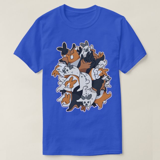 Camiseta Bunny Pile (Frente do Design)