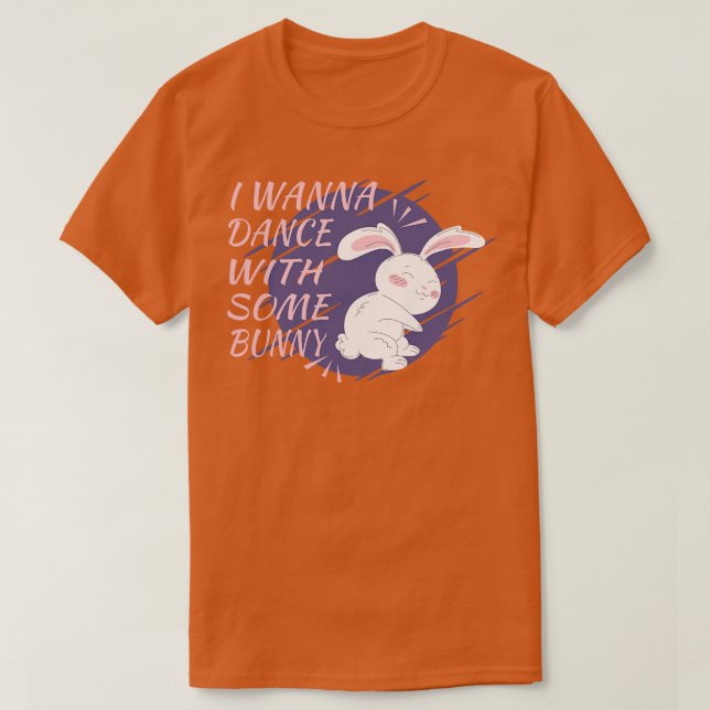 Camiseta Bunny Quer Dançar Com O Dance Partner 1 (Frente do Design)