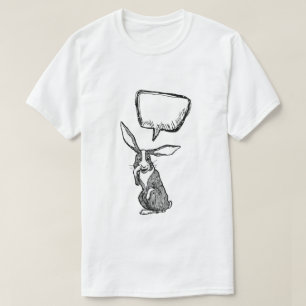 CAMISETA BUNNY RABBIT DIZ...BOLHA DE PENSAMENTO PERSONALIZ