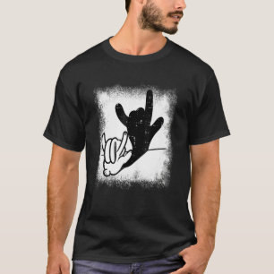 Camiseta Bunny Rabbit Te Ama Linguagem De Sinais De Mão Som