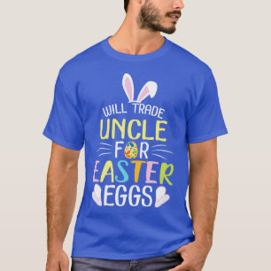 Camiseta Bunny Trocará Tio Por Ovos De Páscoa Feliz