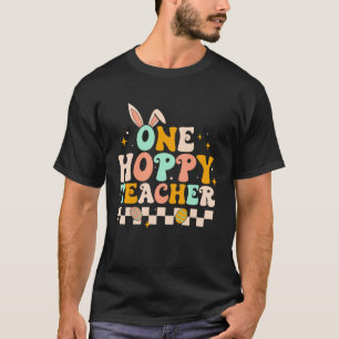 Camiseta Bunny Um Professor Alegre Dia de Páscoa Garotas Re