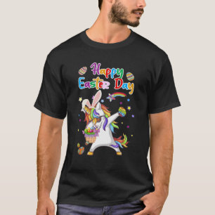 Camiseta Bunny Unicorn Dabbing Egg Hunt Day Gi
