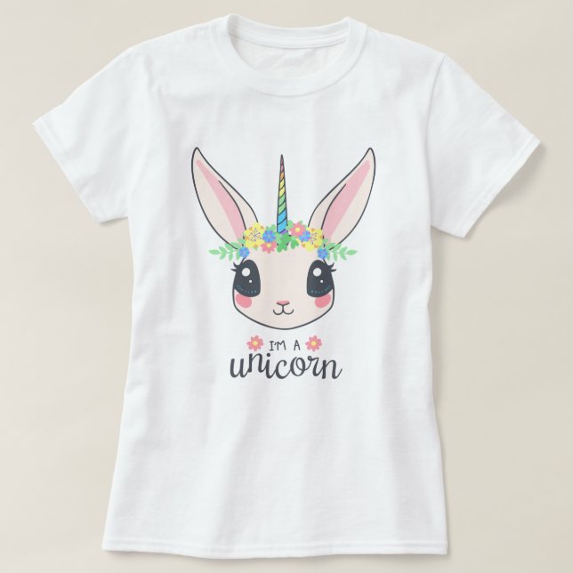 Camiseta Bunny Unicorn T-Shirt (Frente do Design)