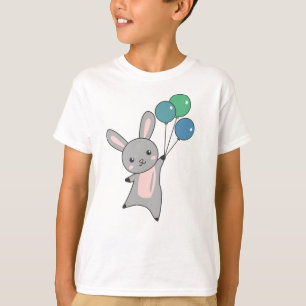 Camiseta Bunny Voa Balões Acima De Animais Cujos Animais Sã