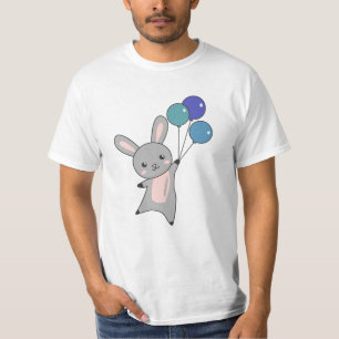 Camiseta Bunny Voa Balões Acima De Animais Cujos Animais Sã