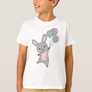 Camiseta Bunny Voa Balões Acima De Animais Cujos Animais Sã