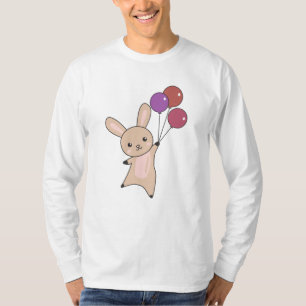 Camiseta Bunny Voa Balões Acima De Animais Cujos Animais Sã