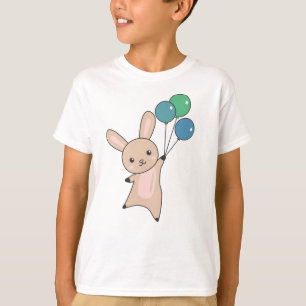 Camiseta Bunny Voa Balões Acima De Animais Cujos Animais Sã