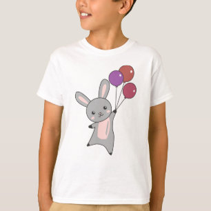 Camiseta Bunny Voa Balões Acima De Animais Cujos Animais Sã
