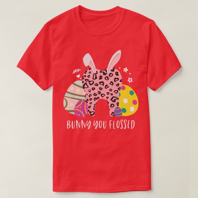 Camiseta Bunny Você Fogeu Dentes Dia Da Páscoa Leopardo Imp (Frente do Design)