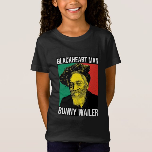 Camiseta Bunny Wailer Kid Shirt Reggae Rasta Jamaika Roots  (Frente)