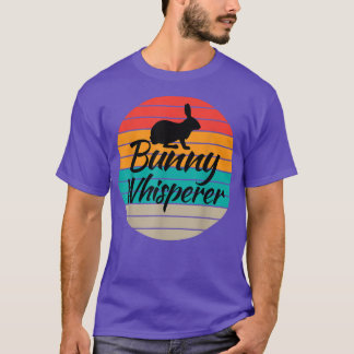 Camiseta Bunny Whisperer Gag dizendo Tee for Unise Bunny
