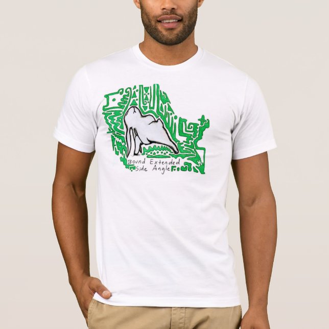 Camiseta Bunnyoga - Ângulo lateral estendido (Frente)