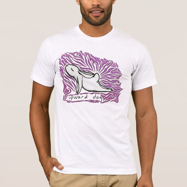 Camiseta Bunnyoga - Cão para Cima (Frente)