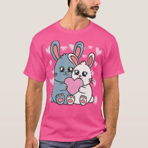 Camiseta Bunnys Casais do Coelho dia de os namorados