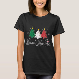 Camiseta Buon Natale - Árvore de Natal Italiana - Xmas