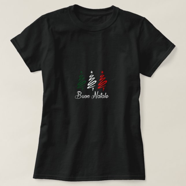 Camiseta Buon Natale Christmas T Shirt (Frente do Design)