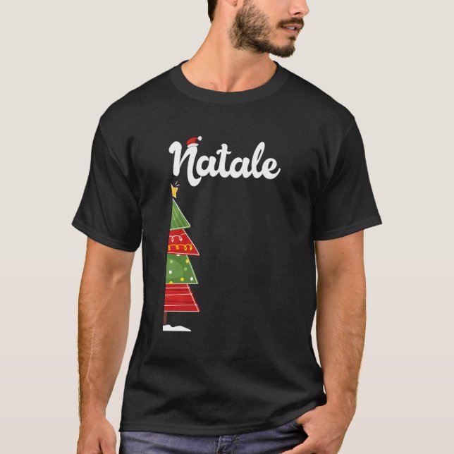 Camiseta Buon Natale Correspondente Casal Feliz Natal E Nov (Frente)
