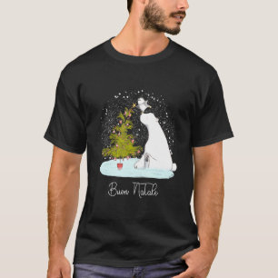 Camiseta Buon Natale Cute Polar Bear Penguin Natal
