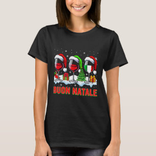 Camiseta Buon natale feliz natal natma italiano três papais