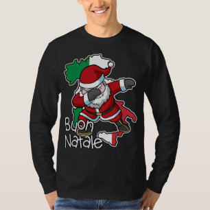 Camiseta Buon Natale Italia Italiana Natal Papai Noel I
