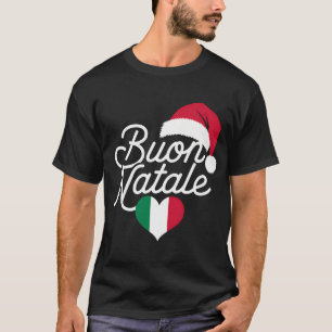 Camiseta Buon Natale italiano Natal Natal Natal Itália Band