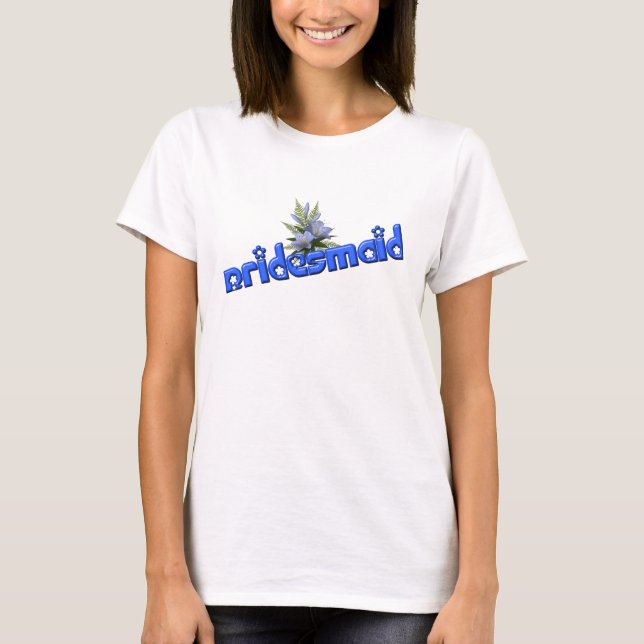 Camiseta Buquê da lente Bridesmaid (Frente)