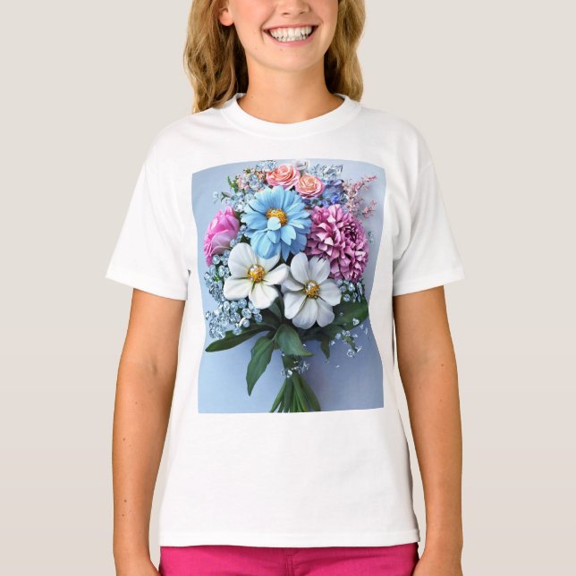 Camiseta Buquê De Diamante Extremista: Um Sabor Floral Incr (Frente)