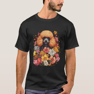 Camiseta Buquê de Flor de Poodle