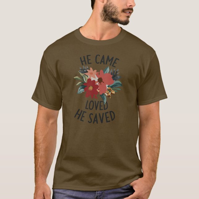 Camiseta Buquê De Flores Com O Amor De Jesus (Frente)