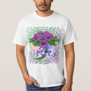 Camiseta Buquê de flores de Violetas