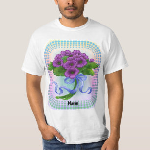 Camiseta Buquê de flores de Violetas 