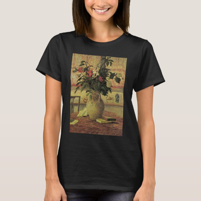 Camiseta Buquê de Flores na Janela por Maxine Maufra (Frente)