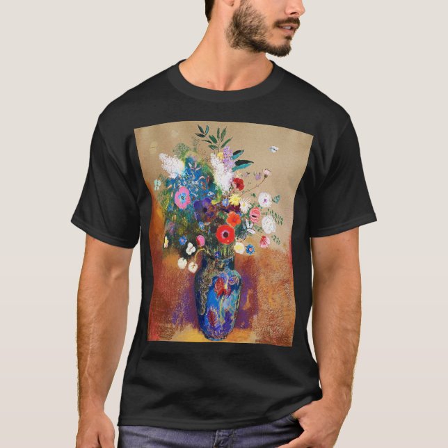Camiseta Buquê de Flores por Odilon Redon (Frente)