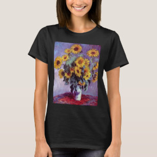 Camiseta Buquê de Girassóis por Claude Monet, Arte Antiga