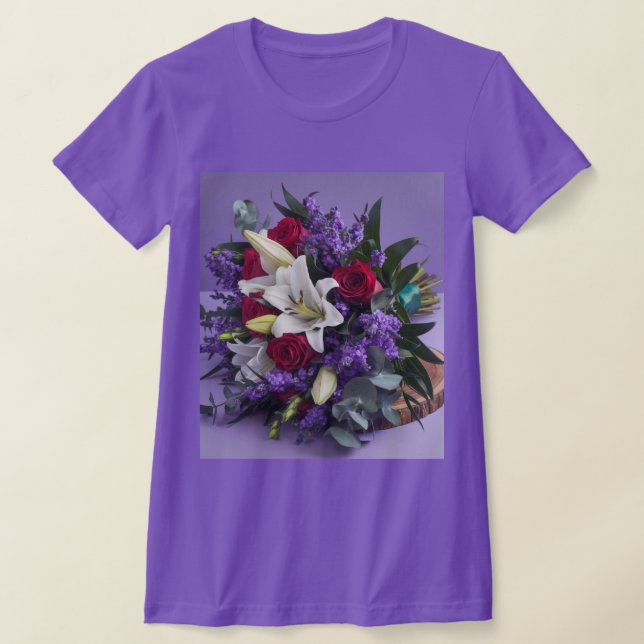Camiseta Buquê de lavanda T-Shirt (Postura )