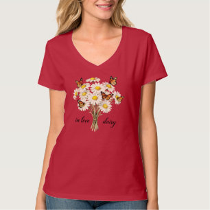 Camiseta Buquê de Margaridas Apaixonada – Borbolet