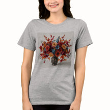 Camiseta-Buquê de outono feminino