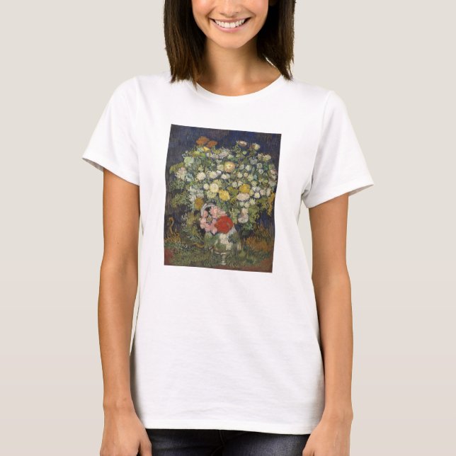 Camiseta Buquê de Vincent van Gogh | das flores em um vaso (Frente)