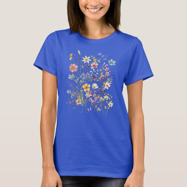 Camiseta Buquê do Flor: Bloom do Cheio de Primavera (Frente)