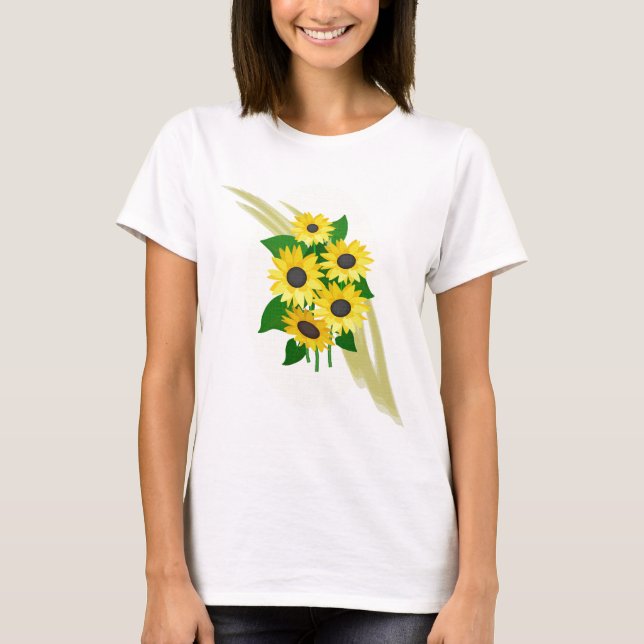 Camiseta Buquê dos girassóis (Frente)