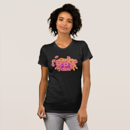 Camiseta Buquê Flor de Ouro - Estilo Arte com Linha