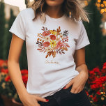 Camiseta Buquê Floral<br><div class="desc">Que as cores do outono florescam no seu armário. Quer você esteja caminhando por uma mancha de abóbora ou desfrutando de um dia de outono nítido, nossa T-Shirt Buquê Floral de Queda adiciona um toque de elegância ao seu estilo sazonal. Não perca essa declaração de moda inspirada no outono -...</div>